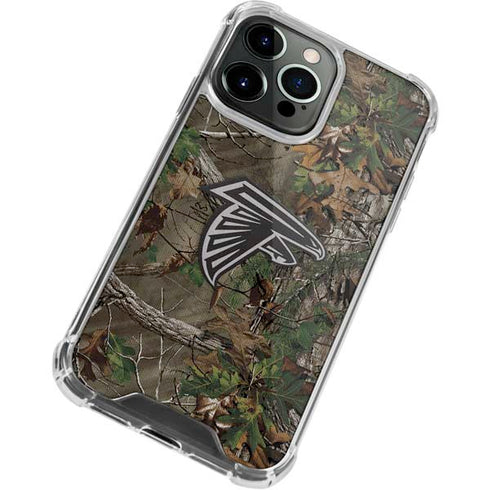 NFL Atlanta Falcons Realtree Xtra Green Camo iPhone 15 Pro Clear Case